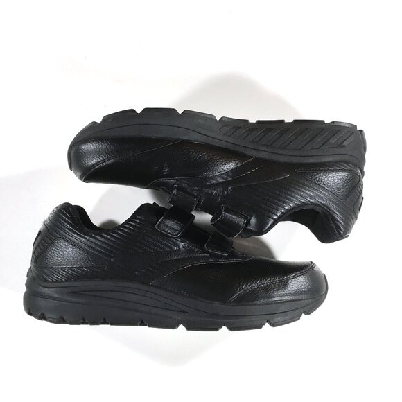 Brooks Addiction Walker V-Strap 2 Sneakers Mens Sz 12.5 Black Leather NO INSOLES main image 4